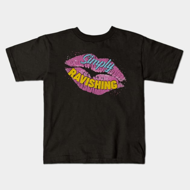 Rick Rude Kiss Mark Kids T-Shirt by MunMun_Design